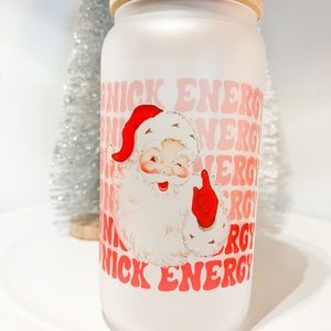 Glass tumbler . “ Big Nick energy “ 🎅🏽